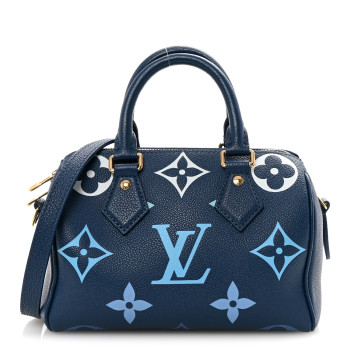 LOUIS VUITTON Empreinte Monogram Giant Speedy Bandouliere 20 Degrade Blue