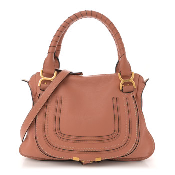 CHLOE Calfskin Medium Marcie Satchel Fallow Pink