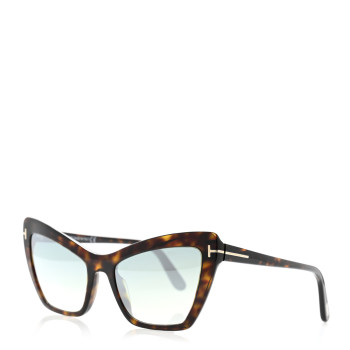 TOM FORD Valesca Cat Eye Sunglasses TF555 Tortoise