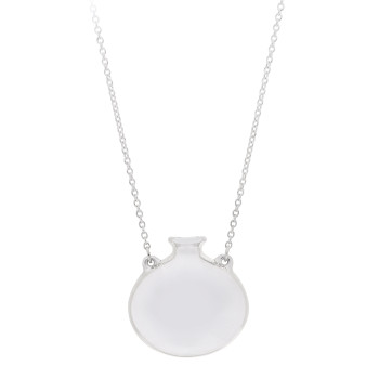 TIFFANY Sterling Silver Small Elsa Peretti Bottle Pendant Necklace