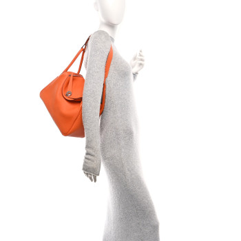 HERMES Taurillon Clemence Lindy 26 Orange