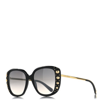 LOUIS VUITTON Oversized Studded Sunglasses Z1126W Black