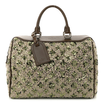 LOUIS VUITTON Sequin Monogram Sunshine Express Speedy Kaki