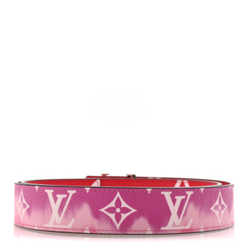 LOUIS VUITTON Giant Monogram 30mm LV Iconic Reversible Belt 85 34 Rouge