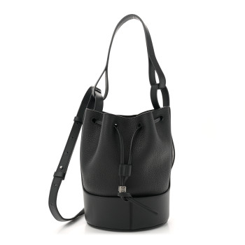 LOEWE Nappa Calfskin Small Balloon Bag Black