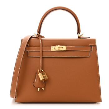 HERMES Epsom Kelly Sellier 25 Gold