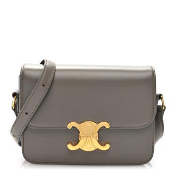 CELINE Shiny Calfskin Teen Triomphe Pebble