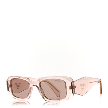 PRADA Acetate Symbole Sunglasses SPR 17W Transparent Pink