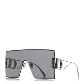 CHRISTIAN DIOR Metal Square 30 Montaigne Sunglasses  Shiny Gunmetal Smoke