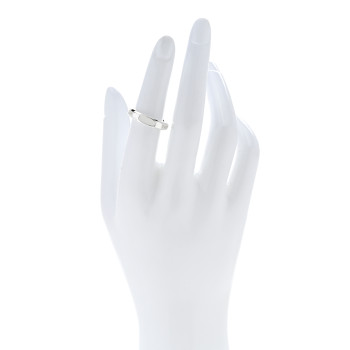 TIFFANY Sterling Silver Makers Narrow Slice Ring 50 5.5