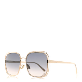 CHRISTIAN DIOR Metal FilDior S1U Square Sunglasses Gold