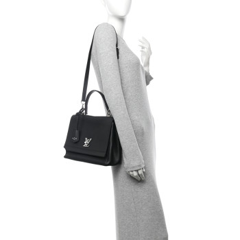 LOUIS VUITTON Soft Calfskin Lock Me II Black