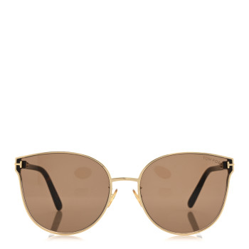 TOM FORD Metal Cat Eye Sunglasses TF718-K Gold Tortoise