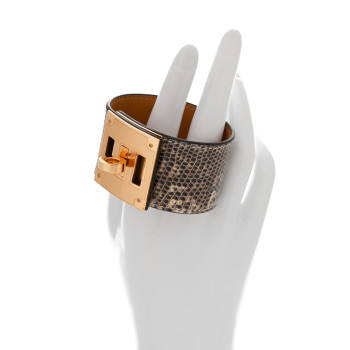 HERMES Lizard Kelly Dog Bracelet T2 Ombre