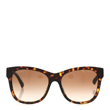 CHANEL Acetate Runway Square Sunglasses 5380-A Dark Tortoise