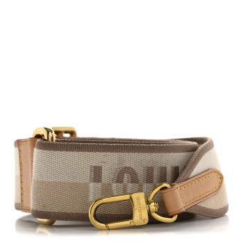 LOUIS VUITTON Jacquard Speedy Bandouliere 20 Shoulder Strap Beige Brown