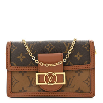 LOUIS VUITTON Reverse Monogram Dauphine Chain Wallet