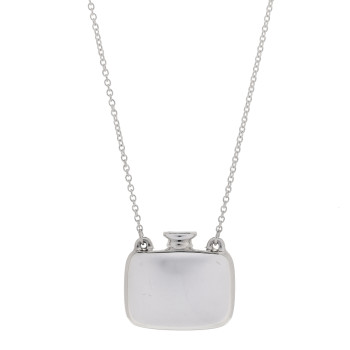 TIFFANY Sterling Silver Elsa Peretti Square Bottle Pendant Necklace