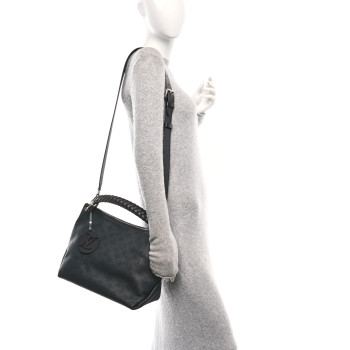 LOUIS VUITTON Mahina Beaubourg Hobo MM Black