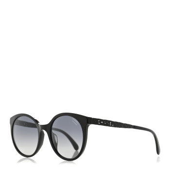 CHANEL Acetate Metal Polarized Pantos Sunglasses 5440-A Black