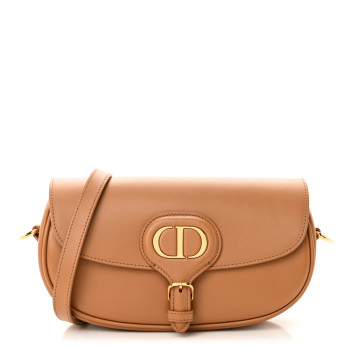 CHRISTIAN DIOR Box Calfskin East West Bobby Bag Amber