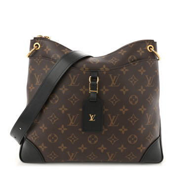 LOUIS VUITTON Monogram Odeon MM Black