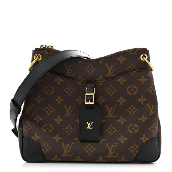 LOUIS VUITTON Monogram Odeon PM Black