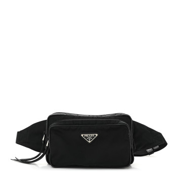 PRADA Tessuto Nylon Belt Bag Black