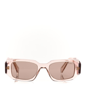 PRADA Acetate Symbole Sunglasses SPR 17W Transparent Pink