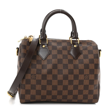 LOUIS VUITTON Damier Ebene Speedy Bandouliere 25