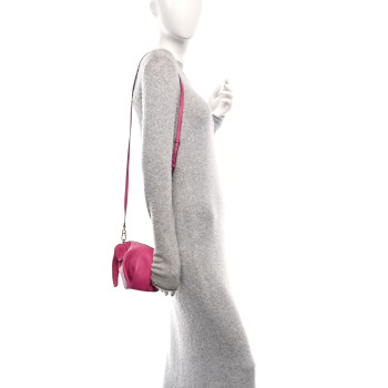 LOEWE Calfskin Mini Elephant Crossbody Bag Fuchsia