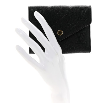 LOUIS VUITTON Empreinte Victorine Wallet Black