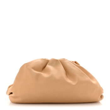 BOTTEGA VENETA Smooth Butter Calf The Pouch OversizedClutch Nude