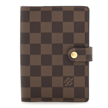 LOUIS VUITTON Damier Ebene Small Ring Agenda Cover