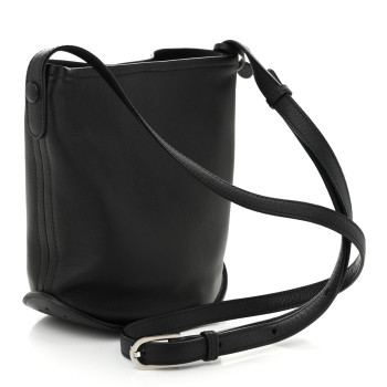 DELVAUX Calfskin Mini Pin Allure Bucket Black