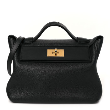 HERMES Taurillon Maurice Swift 24/24 29 Black