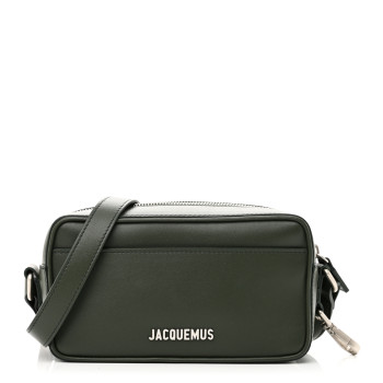 JACQUEMUS Smooth Calfskin Le Baneto Dark Green