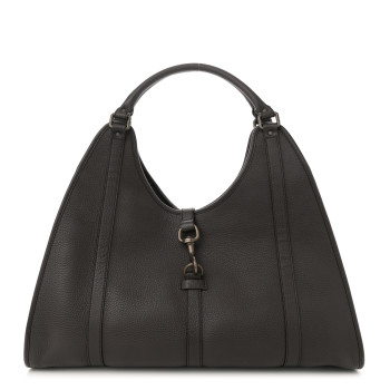 GUCCI Pebbled Calfskin Large Joy Shoulder Bag Brown