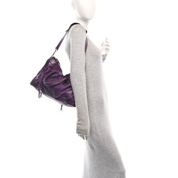BALENCIAGA Agneau Classic Hardware City Raisin