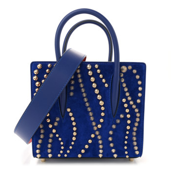 CHRISTIAN LOUBOUTIN Veau Velours Studded Spikes Loubinthesky Mini Paloma Galactiqueen