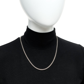 DAVID YURMAN Sterling Silver 14K Yellow Gold 3.6mm Box Chain Necklace 20"