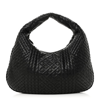 BOTTEGA VENETA Nappa Intrecciato Medium Hobo Black
