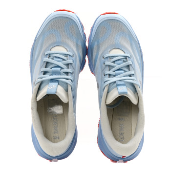 LOEWE X ON Canvas Mesh Womens Cloudventure 2.0 Sneakers 38 Blue Red White