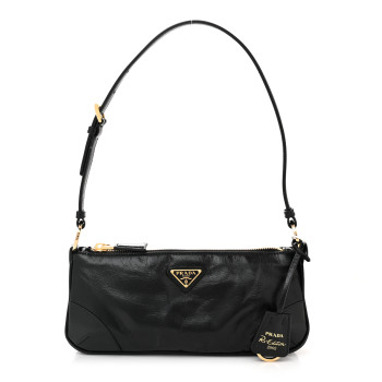 PRADA ブラック ベルト 28 1932 プラダ PRADA ベルト トライアングルロゴ ブラック メンズ PRADA
