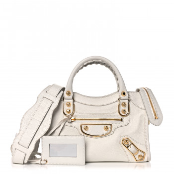 Balenciaga ベージュ ミニシティ　ゴールド 42268b578db1a3793cbc0e532441ea