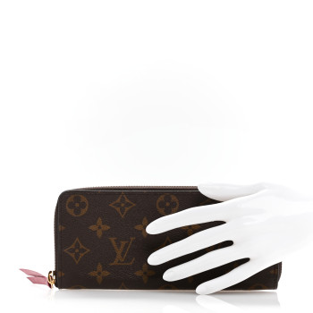 LOUIS VUITTON Monogram Clemence Wallet Fuchsia