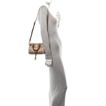 BURBERRY Vintage Check Mini Bowling Bag Briar Brown