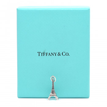 TIFFANY Sterling Silver Eiffel Tower Charm 894449 | FASHIONPHILE