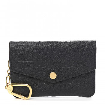 LOUIS VUITTON Empreinte Key Pouch Black