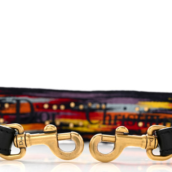 CHRISTIAN DIOR Canvas Embroidered Studded Rainbow J'Adior